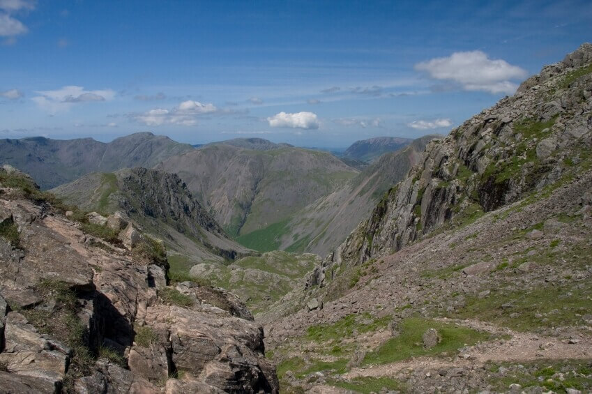View from atop Scafell Pike