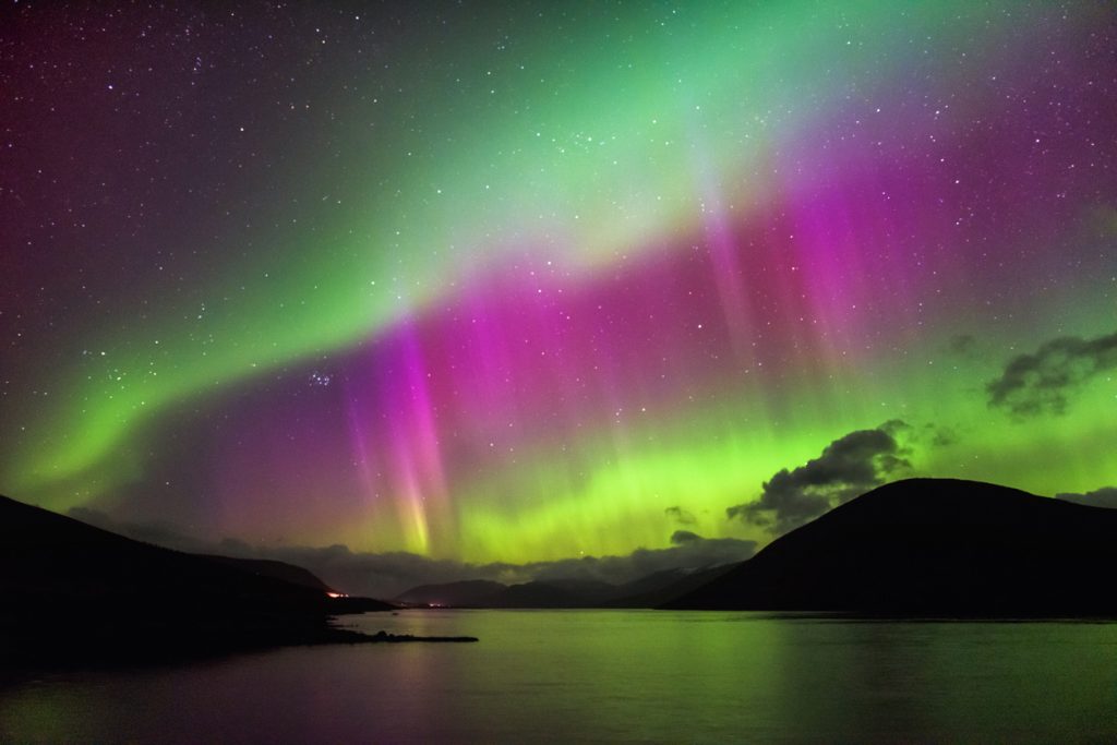 Aurora Borealis in scotland